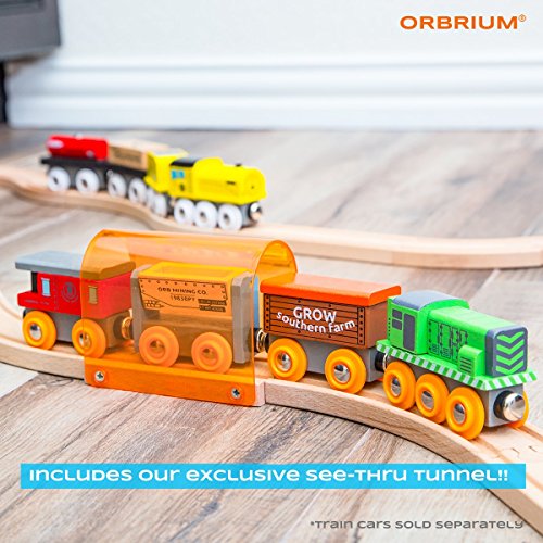 56 Piece Wooden Train Track Expansion Pack with Tunnel Compatible Thomas  Wooden Railway Brio Chuggington Imaginarium Set by Orbrium Toys. - Epic  Kids Toys