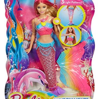 barbie dreamtopia rainbow lights mermaid doll blonde