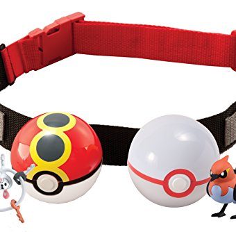 Pokémon Clip and Carry Poké Ball Adjustable Belt with 2-inch Pokemon ...